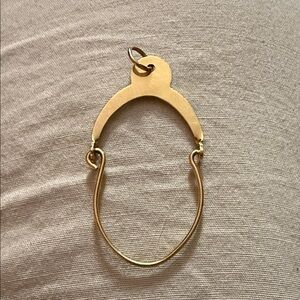 14k Italian Gold Charm holder 1.5”